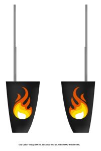 Flames-rudder